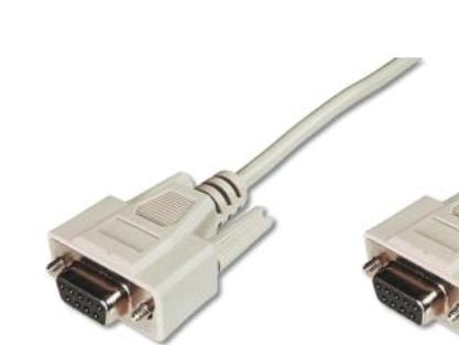 ASSMANN - Seriell kabel - DB-9 (hona) till DB-9 (hona) - 3 m - formpressad, tumskruvar - beige