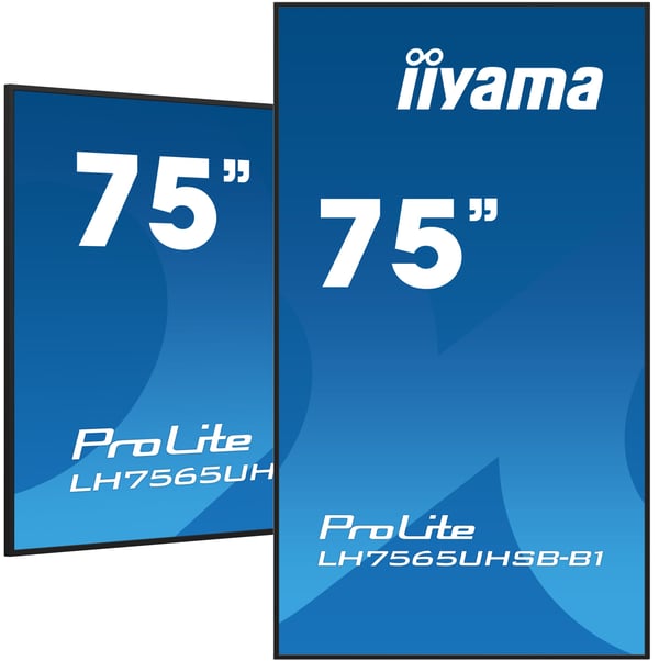 iiyama ProLite LH7565UHSB-B1 infoskjerm 75" 4K UHD 60 Hz IPS, svart