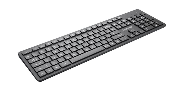 eSTUFF G220 - Tastatur - USB - QWERTY - Storbritannia - svart