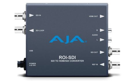 AJA ROI-SDI, 0 - 40 °C, -40 - 60 °C, 10 - 90%, 146,4 mm, 102,1 mm, 22,9 mm