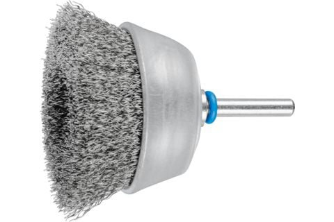 PFERD 43211204, Kopp stålbørste, 6 mm, 7 cm, Rustfritt stål, 6000 RPM, 10 stykker