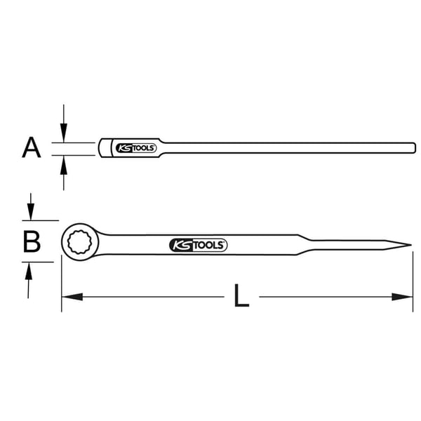 KS Tools 963.8191, Berylliumkobber, 46 mm, 1 stykker, 500 mm, 2,97 kg