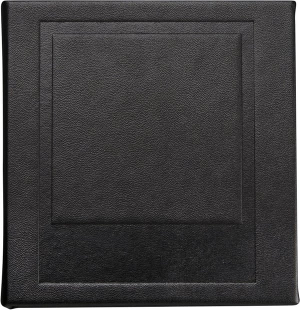 Polaroid Photo Album Small Black, Svart, Kartong, Polyuretan, 40 ark, Limbindning, 89 x 108 mm, Svart