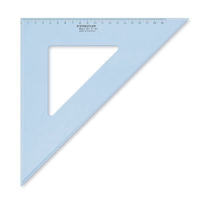 Staedtler Mars 567, Pöytäviivain, Muovi, Sininen, Läpinäkyvä, mm, 310 mm, Kupla