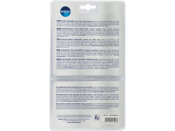 Wpro DDS101, Raikastin, Valkoinen, 140 mm, 20 mm, 240 mm, 80 g