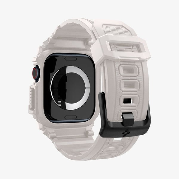 Spigen Rugged Armor Pro, Ask, Smartwatch, Beige, Apple, Apple Watch 10 (42mm), Termoplastisk polyuretan (TPU)