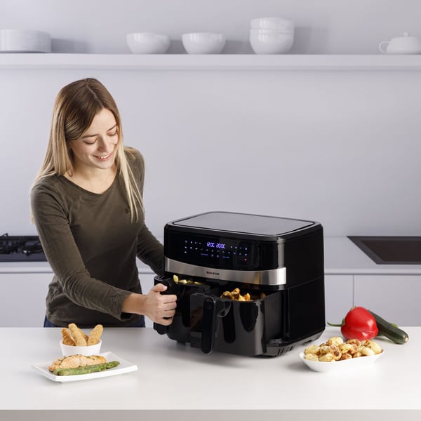 Taurus Air Fry Digital Duo, Varmluftsfritös, 9 l, 50 ° C, 200 ° C, 60 min, Dubbel