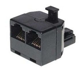S-Conn TC 71230-8, RJ45, 2x RJ45, Sort