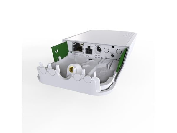 Mikrotik RBwAPR-2nD&R11e-LTE, Matkapuhelinverkon modeemi/reititin, Valkoinen, Seinäkiinnitys, Nopea Ethernet, 10,100 Mbit/s, 802.11b, 802.11g, Wi-F...