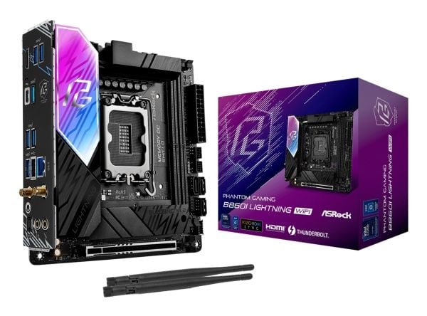 Asrock B860I Lightning WiFi, Intel, LGA 1851 (Socket V1), DDR5-SDRAM, 128 GB, DIMM, Kaksikanava