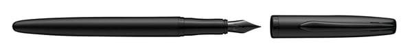 Pelikan Jazz Noble Elegance P36, Sort, Fyllesystem med patron, Blå, Metall, Rustfritt stål, Medium