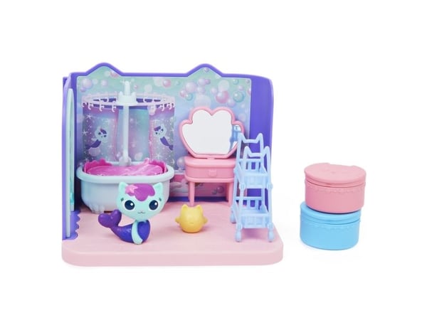 Gabbys Dollhouse Deluxe Room Bathroom, Fig. (with a seakill figure)