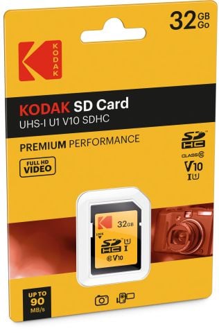 Kodak 580X SDHC-minnekort 32 GB Class 10 UHS-I/U1 EKMSD32GHC10K