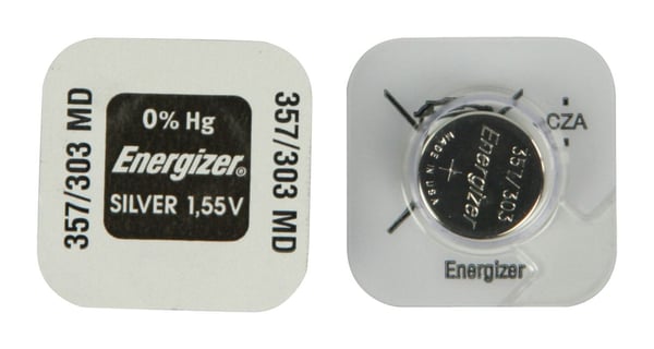 Batteri Energizer knapcelle 1,5v sølvoxid 357/SR44