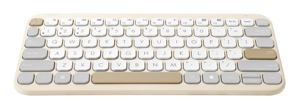 ASUS Marshmallow KW100 tastatur 75 %, trådløst Bluetooth 5.0 LE, havremelk