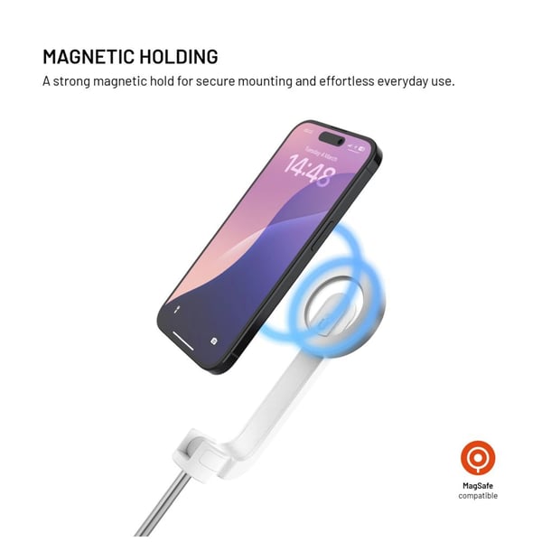 FIXED MagSnap - Selfiepinne/tripod - magnetisk montering - för Apple iPhone 12, 13, 14, 15, 16