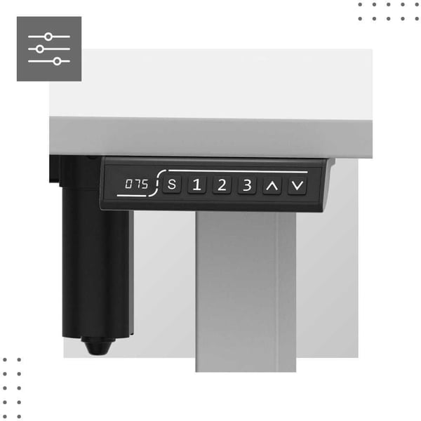 Huzaro Mark Adler Leader 7.4 hvitt skrivebord 140 cm x 70 cm