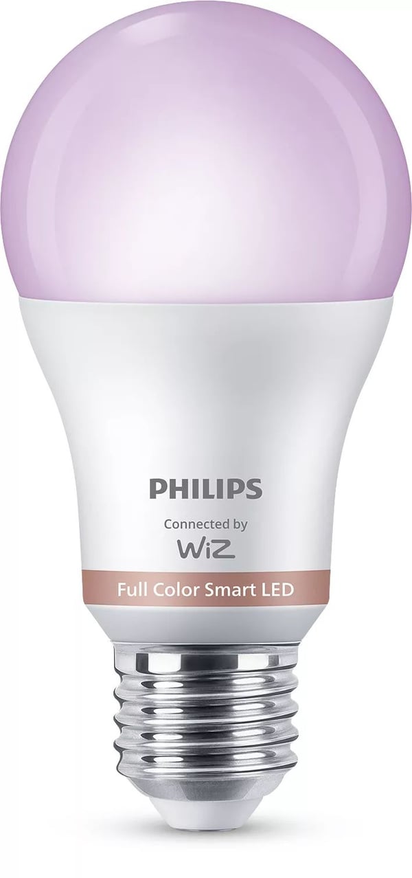 Philips RGB LED -älylamppu A60, E27-kanta, 806 lm, 3 kpl, Wi-Fi/Bluetooth, Valkoinen, Wi-Fi 4 (802.11n), 802.11b, 802.11g, LED, Muovi, E27