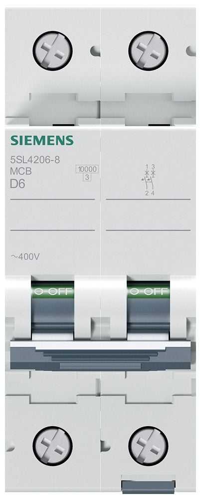 Siemens 5SL42068 5SL4206-8 Pienoisvirtakatkaisija 6 A 400 V