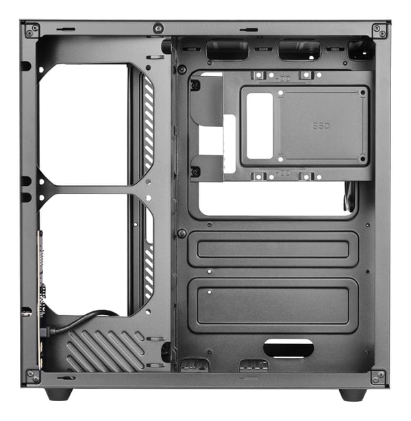 Mars Gaming MCV-ONE, Midi Tower, PC, Svart, ATX, micro ATX, Mini-ITX, Stål, Härdat glas, Spela