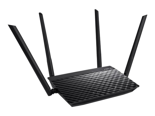 ASUS RT-AC1200 v.2, Ethernet WAN, Nopea Ethernet, Musta