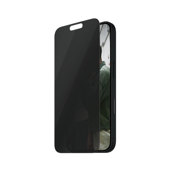 PanzerGlass SAFE. by ® 2-Way Privacy Screen Protector iPhone 16 | 15 | Ultra-Wide Fit, Apple, Apple - iPhone 16, Apple - iPhone 15, Asennus kuivana...