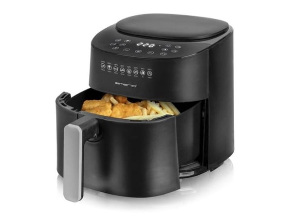 Emerio AF-129369, Varmluftsfritös, 4,5 l, Single, Svart, Röra, Fristående