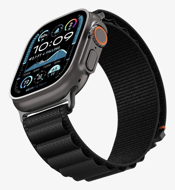 Spigen WBF1-rem til Apple Watch 6/7/8/9/10/11/SE/SE 3/Ultra 1/Ultra 2/Ultra 3 44/45/46/49 mm svart