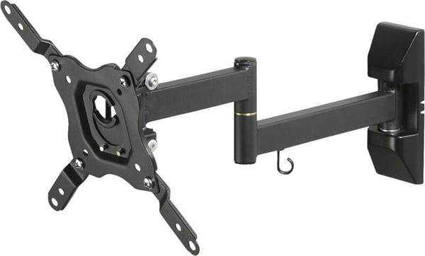 Vivanco VVTVFMOR43INCH25KG, 109,2 cm (43"), 25 kg, 75 x 75 mm, 200 x 200 mm, -15 - 5°, Sort