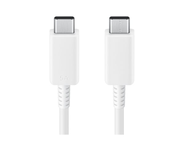 Samsung EP-DX510 - USB-kabel - USB-C (hane) till USB-C (hane) - USB 2.0 - 5 A - 1.8 m - vit