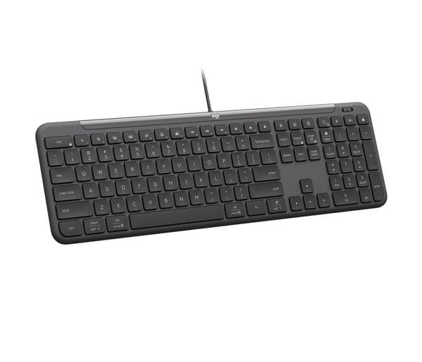Logitech K620 langallinen näppäimistö yrityksille USB-C, Nordic-613, grafiitti