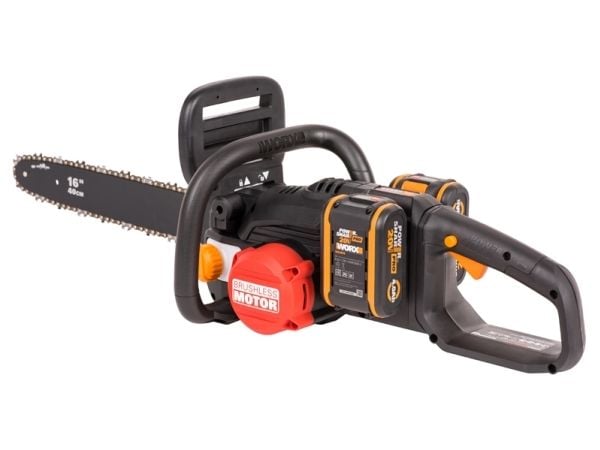 WORX WG385E, 40 cm, Harjaton, 18 m/s, Musta, Oranssi, Akku, 4 ah