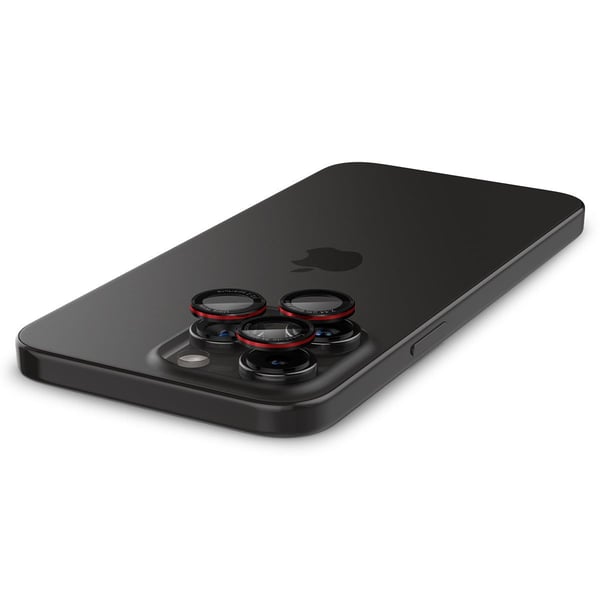 Spigen AGL05217, Linsebeskytter, Rød, Gjennomsiktig, Herdet glass, Apple, iPhone 14 Pro / 14 Pro Max, 17,3 mm