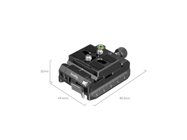 SmallRig 4234, Asennuslevy, Musta, Alumiini, Ruostumaton teräs, 1/4-20, 3/8-16", Universal, 80 mm