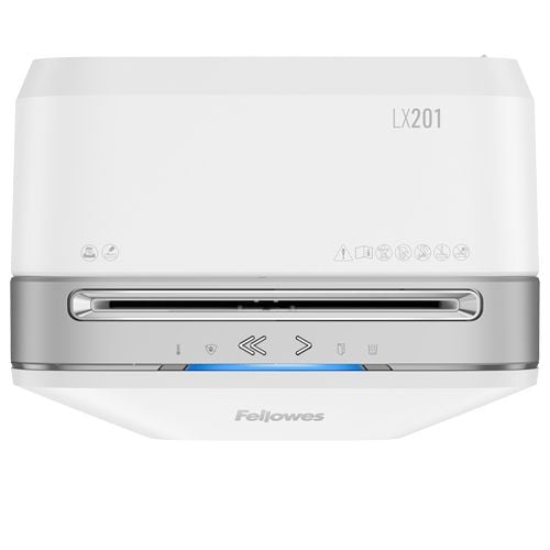 Makulator Fellowes Powershred® LX201 micro-cut 2x12 mm hvid (P-5)