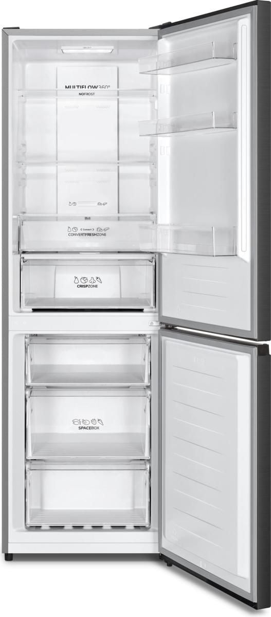 Gorenje NRK619CABXL4, 304 L, SN-T, 6 kg/24t, C, Fresh zone, avlukke, Sort