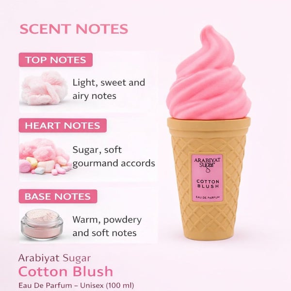 Arabiyat Sugar Cotton Blush Eau de Parfum 100 ml (kvinne)
