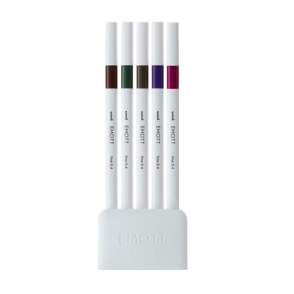 Staedtler Emott fineliner 5 st. assort. Lille bordsställ set 3