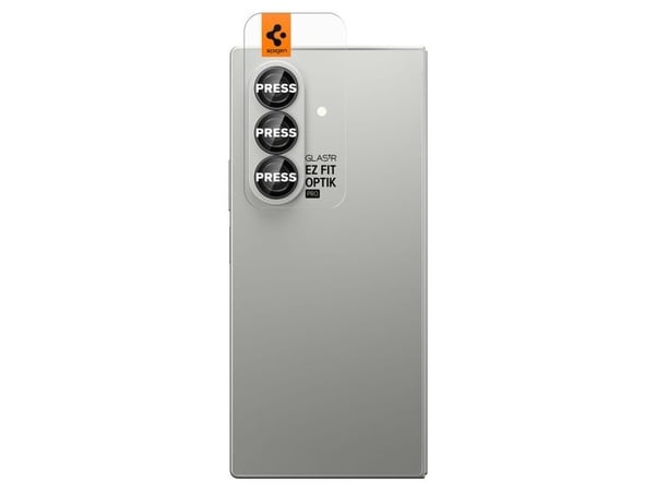 Spigen Optik Pro HD GLAS.TR EZ Fit Camera Protector 2-Pack - Objektiivin suojalasi Samsung Galaxy Z Fold 7:lle (2 kpl)(musta)(Black)