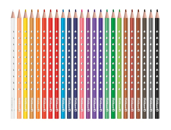 Pelikan värikynät SILVERINO 3-kulmainen ohut BD24LN 24kpl.
