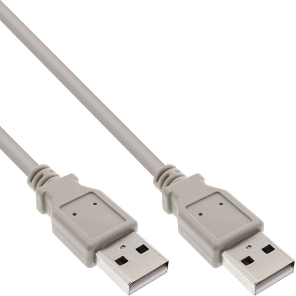 InLine 34310H, 1 m, USB A, USB A, Hane/Hane, 0,48 Gbit/s, Beige