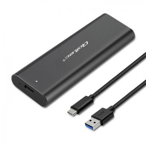 Qoltec-kotelo | asemapaikka M.2 SATA SSD -asemalle | NGFF | USB type C