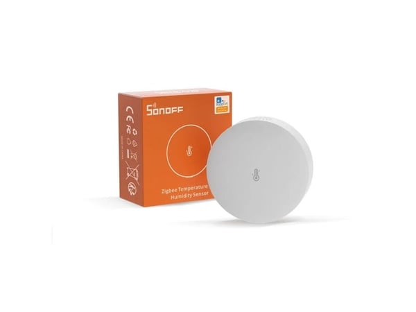 Sonoff SNZB-02P lämpötila- ja kosteusanturi Zigbee 3.0, pyöreä