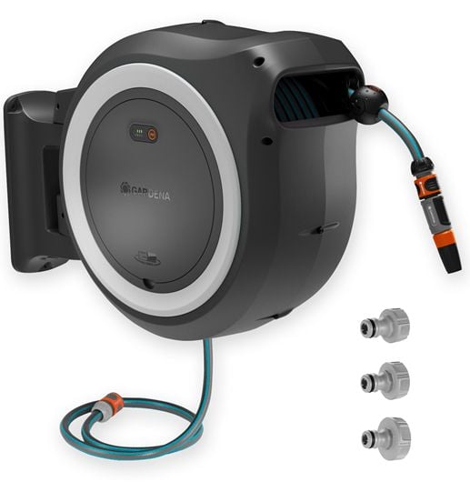 Gardena Batteridrevet veggslangetrommel PowerRoll 35 meter - Solo - SOLO