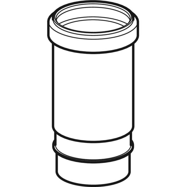 Geberit 90 mm lång hylsa svart PEH