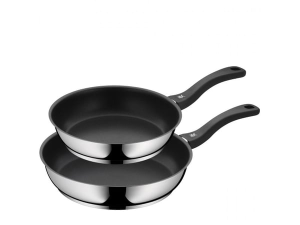 WMF 0733026299, Musta, Ruostumaton teräs, Ruostumaton teräs, Muovi, 24 cm, 28 cm, 2 kpl