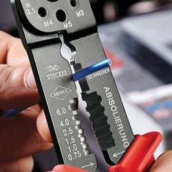 Knipex 97 21 215 C, Avbitartång, Metall, Plast, Blå, Röd, 230 mm, 222 g
