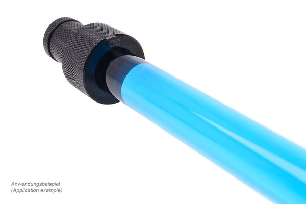 Alphacool HardTube 16/11mm Borosilikatglass 90 Grad Shop 20/40cm - Klar