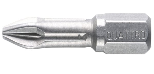 Makita Quattro - Skruvmejselhuvud - 3 delar - pozidriv - PZ3 - hexagonalt - längd: 25 mm