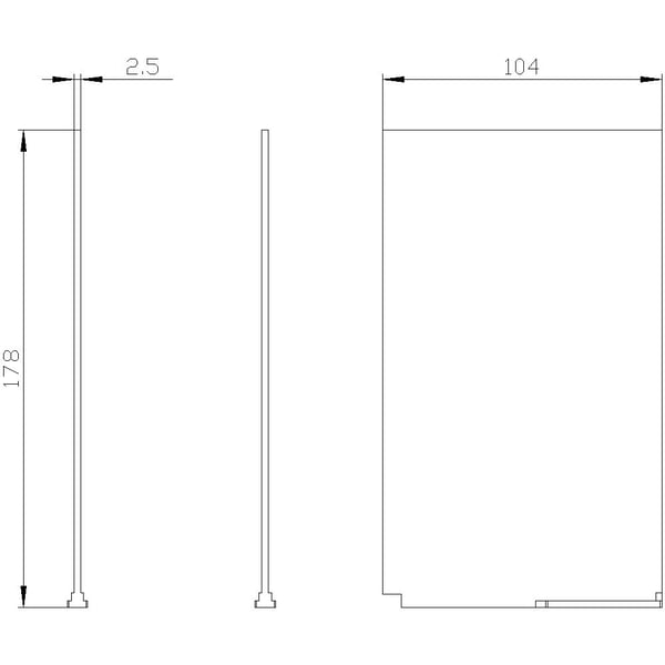 Siemens 3VA9602-0WA00 faseskillervegg 1 stk (B x H x T) 104 x 117 x 2,5 mm